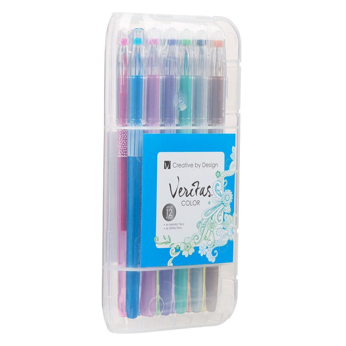 Metallic & Glitter Gel Pen Set - 12pc - Pura Vida Books