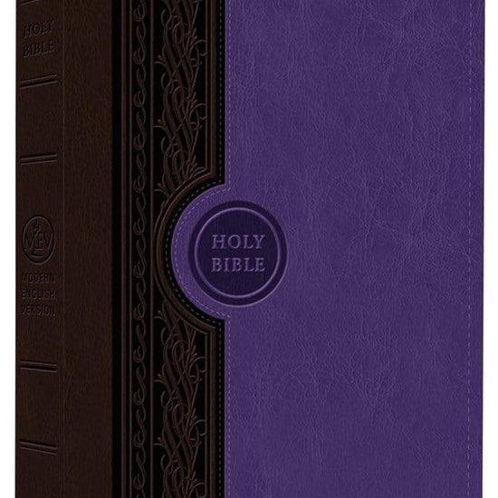 MEV Bible Thinline Reference English Violet and Brown: Modern English Version - Pura Vida Books