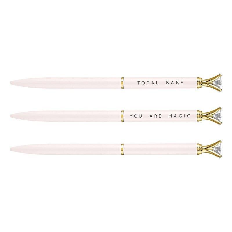 Mini Gem Pen - Blush/White - Pura Vida Books