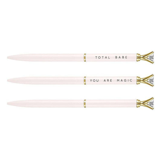 Mini Gem Pen - Blush/White - Pura Vida Books