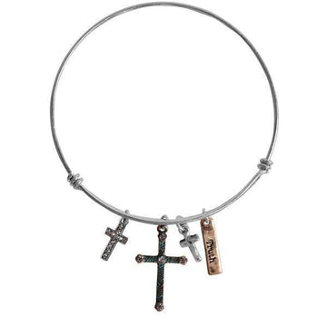 Mixed Crosses Women's Bracelet - Pura Vida Books