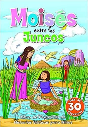 Moisés entre los Juncos - Libro de Pegatinas - Pura Vida Books