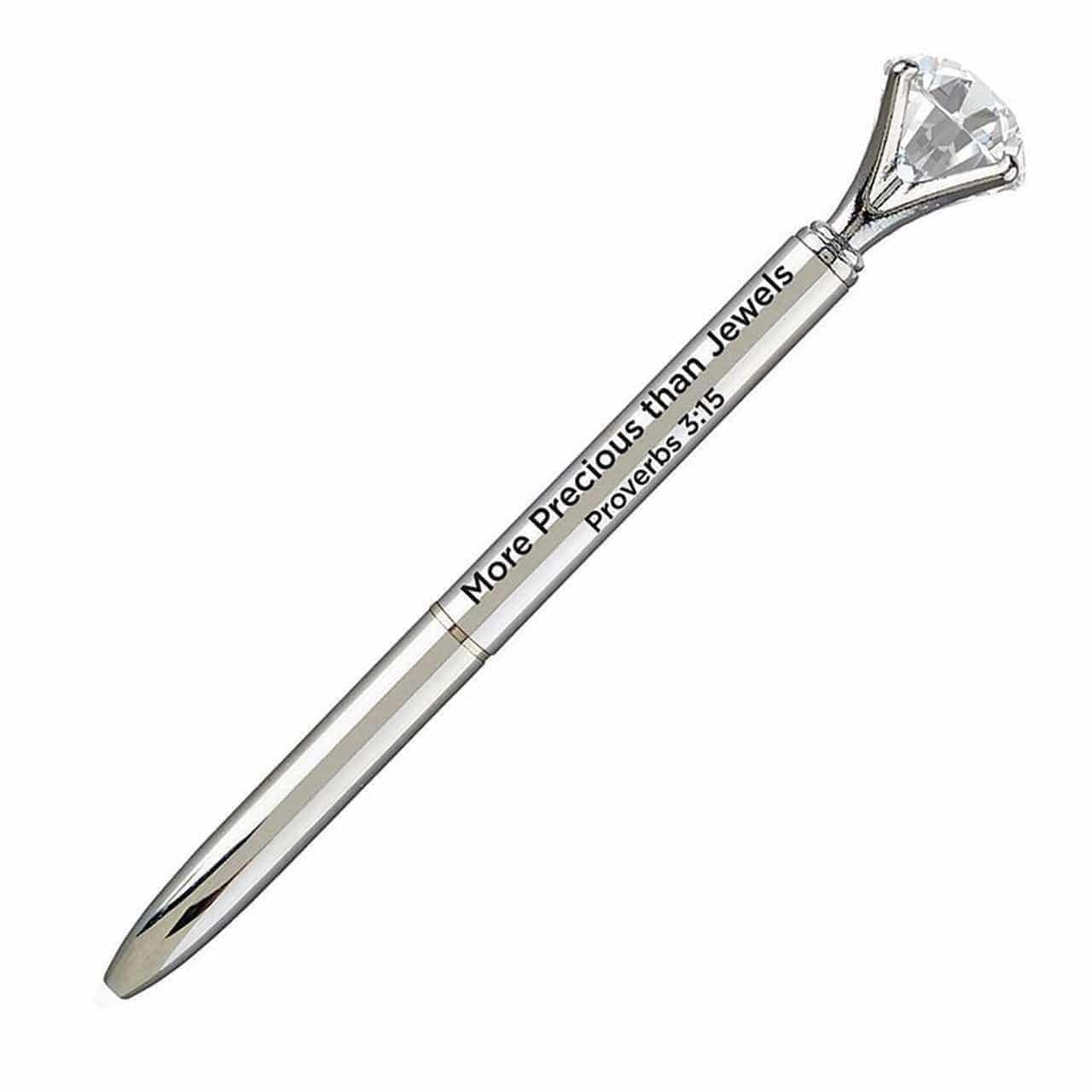 More Precious than Jewels Inspirational Gem Pen - Pura Vida Books