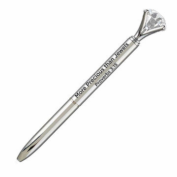 More Precious than Jewels Inspirational Gem Pen - Pura Vida Books