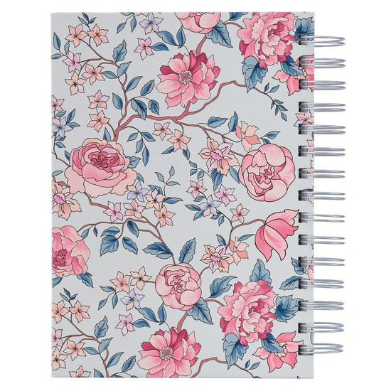 More Precious Than Rubies Pink Floral Wirebound Journal - Proverbs 5:13 - Pura Vida Books