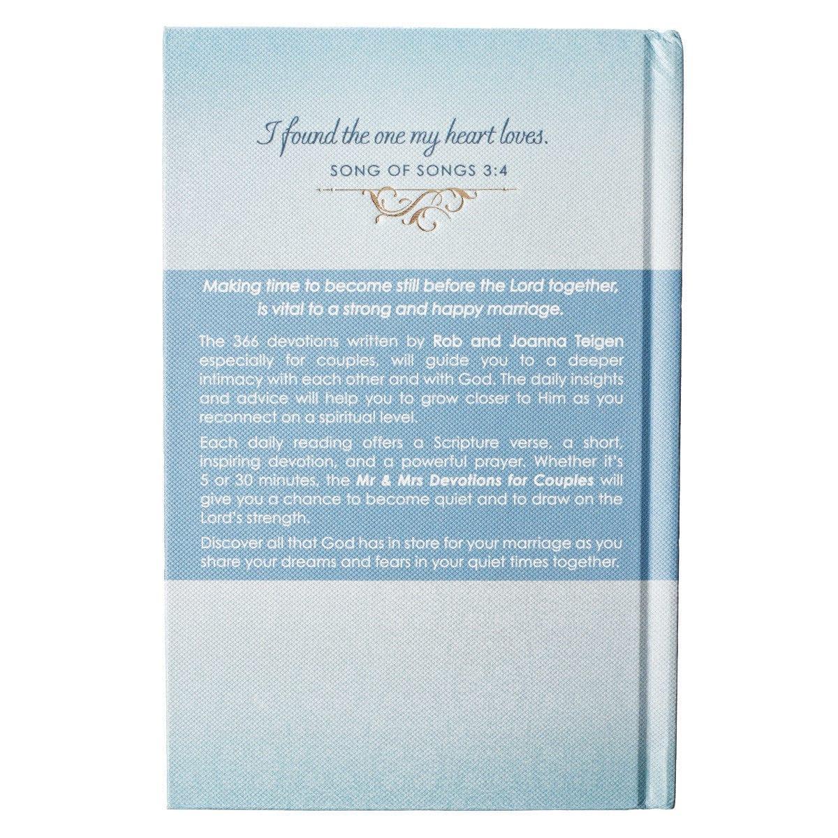 Mr. and Mrs. 366 Devotions for Couples Hardcover Edition - Pura Vida Books