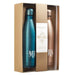 Mr and Mrs Blue and Gold Stainless Steel Water Bottle Set - Pura Vida Books