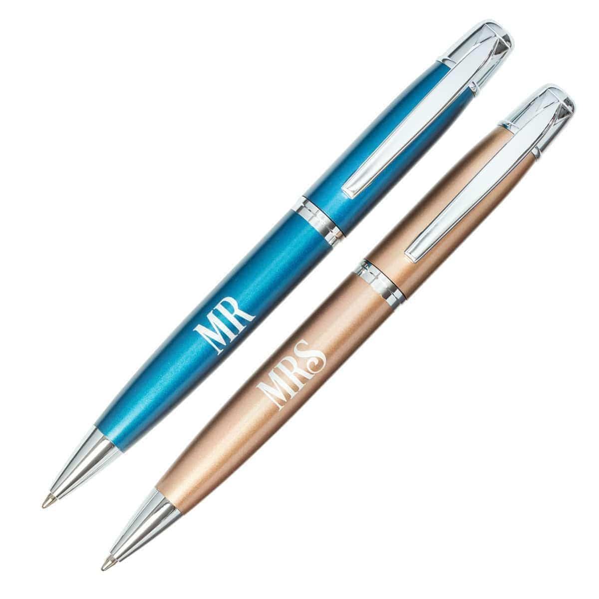 Mr and Mrs Collection Set of Two Gift Pen Set - Pura Vida Books