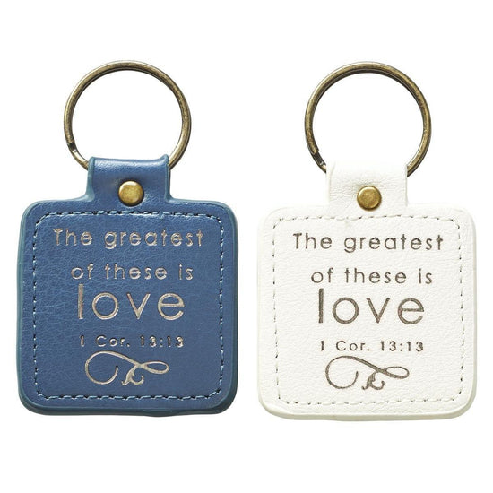 Mr and Mrs set of two Keyrings in Tin - Pura Vida Books