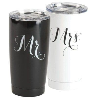 Mr. & Mrs. Stainless Steel Tumblers Set - Pura Vida Books