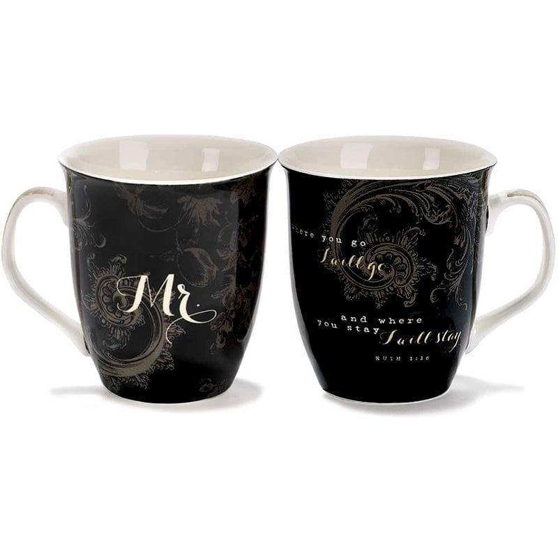 Mr and Mrs Together Ceramic Mug Set - Pura Vida Books