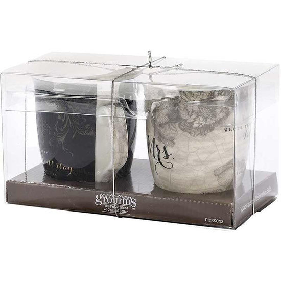 Mr and Mrs Together Ceramic Mug Set - Pura Vida Books