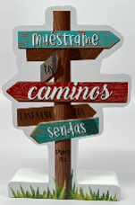 Muéstrame Tus Caminos - Plaqué Madera Encrucijada