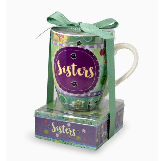 Mug and Notepad GiftSet - Sisters - Pura Vida Books