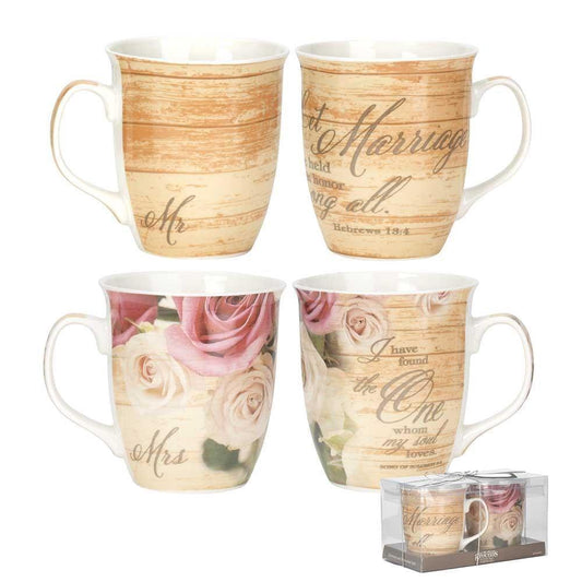 Mug Mr & Mrs Let Marriage Be - Pura Vida Books