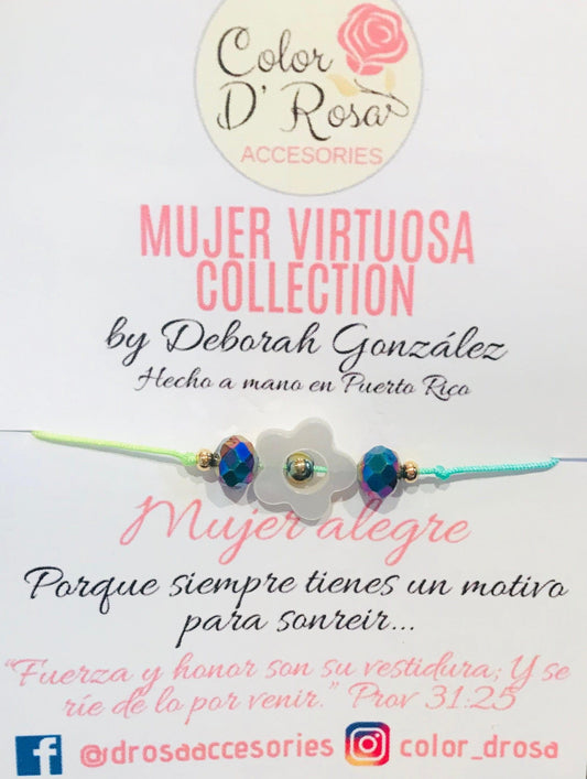 Mujer alegre (pulsera) - Pura Vida Books