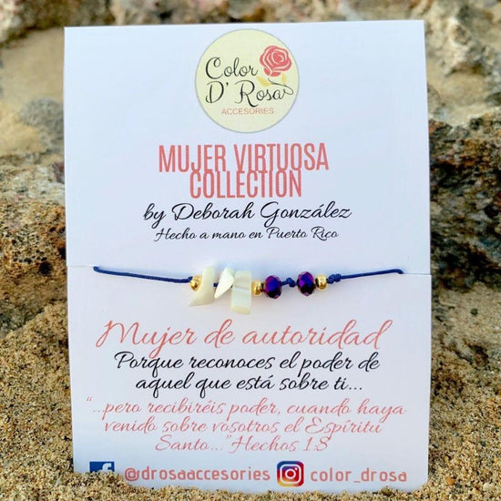 Mujer de autoridad (pulsera) - Pura Vida Books