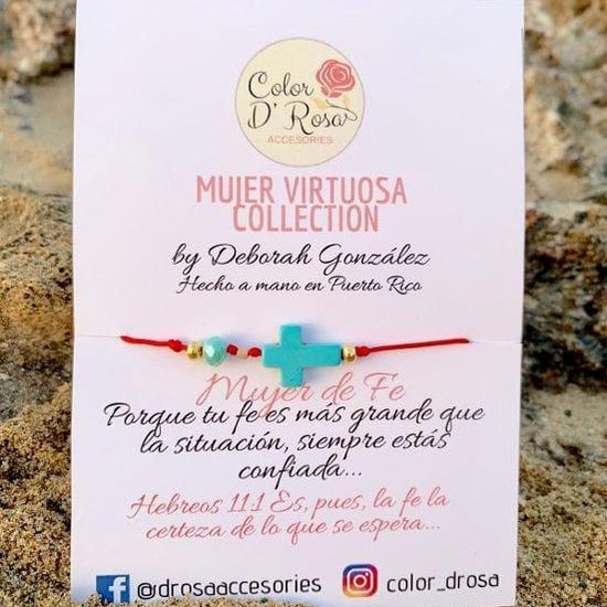 Mujer de fe (pulsera) - Pura Vida Books