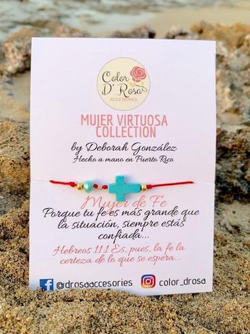 Mujer de fe (pulsera) - Pura Vida Books