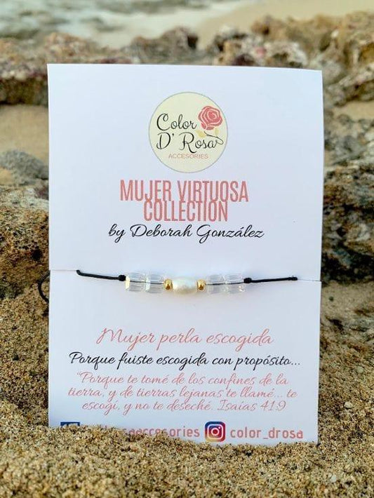 Mujer perla escogida (pulsera) - Pura Vida Books