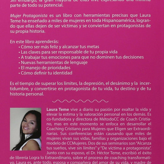 Mujer protagonista: Sé la protagonista de tu propia historia - Laura Teme - Pura Vida Books