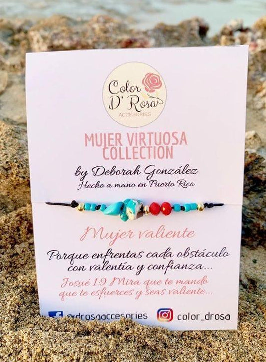 Mujer valiente (pulsera) - Pura Vida Books