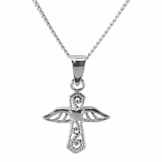 MY ANGEL MY MOM ANGEL/HRT SIL PLT-18" - Pura Vida Books