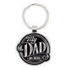 My Dad My Hero Black Metal Keyring in Gift Tin - Pura Vida Books