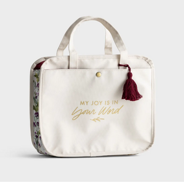 My Joy Is In Your Word - Bible Tote & Organizational Bag