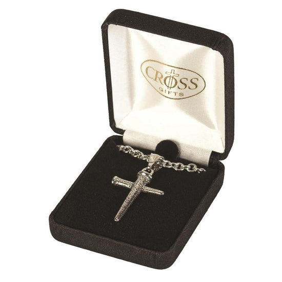 Nail Cross Stainless Steel 18" Necklace - Pura Vida Books