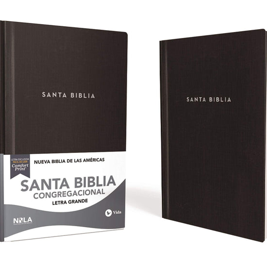 NBLA Biblia Congregacional, Tapa Dura, Negro - Pura Vida Books