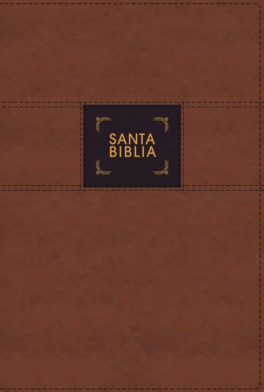 NBLA Biblia de Estudio Gracia y Verdad, Leathesoft, Café, Interior a dos colores/indice - Pura Vida Books