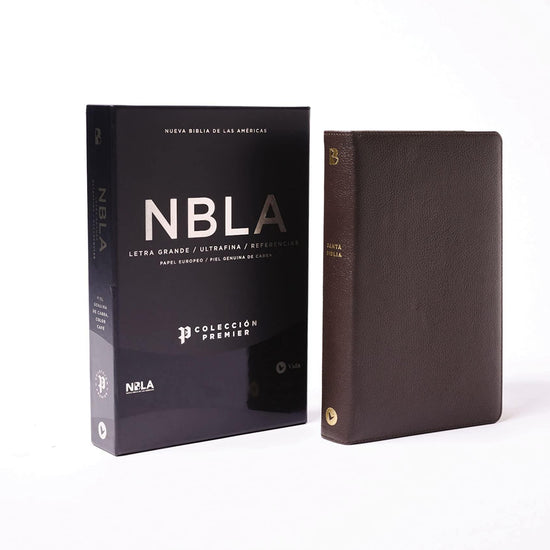 NBLA Biblia Ultrafina, Letra Grande, Colección Premier, Café: Edición Limitada - Pura Vida Books