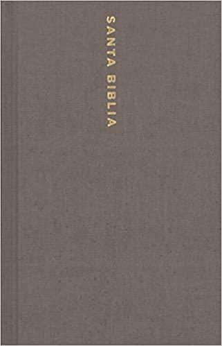 NBLA Santa Biblia, Letra Grande, Tamaño Compacto, Tapa dura/Tela, Gris, Edición Letra Roja - Pura Vida Books