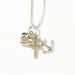 Necklace Silver Plated Faith/Hope/Charity, 18 Inch Chain - Pura Vida Books