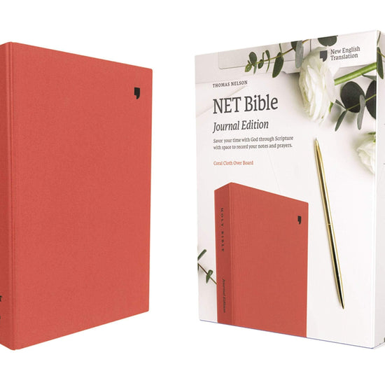NET Bible, Journal Edition, Cloth over Board, Coral, Comfort Print: Holy Bible (Inglés) Tapa dura - Pura Vida Books