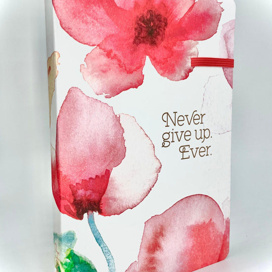 Never Give Up Coral (Heartfelt) - Journal - Pura Vida Books