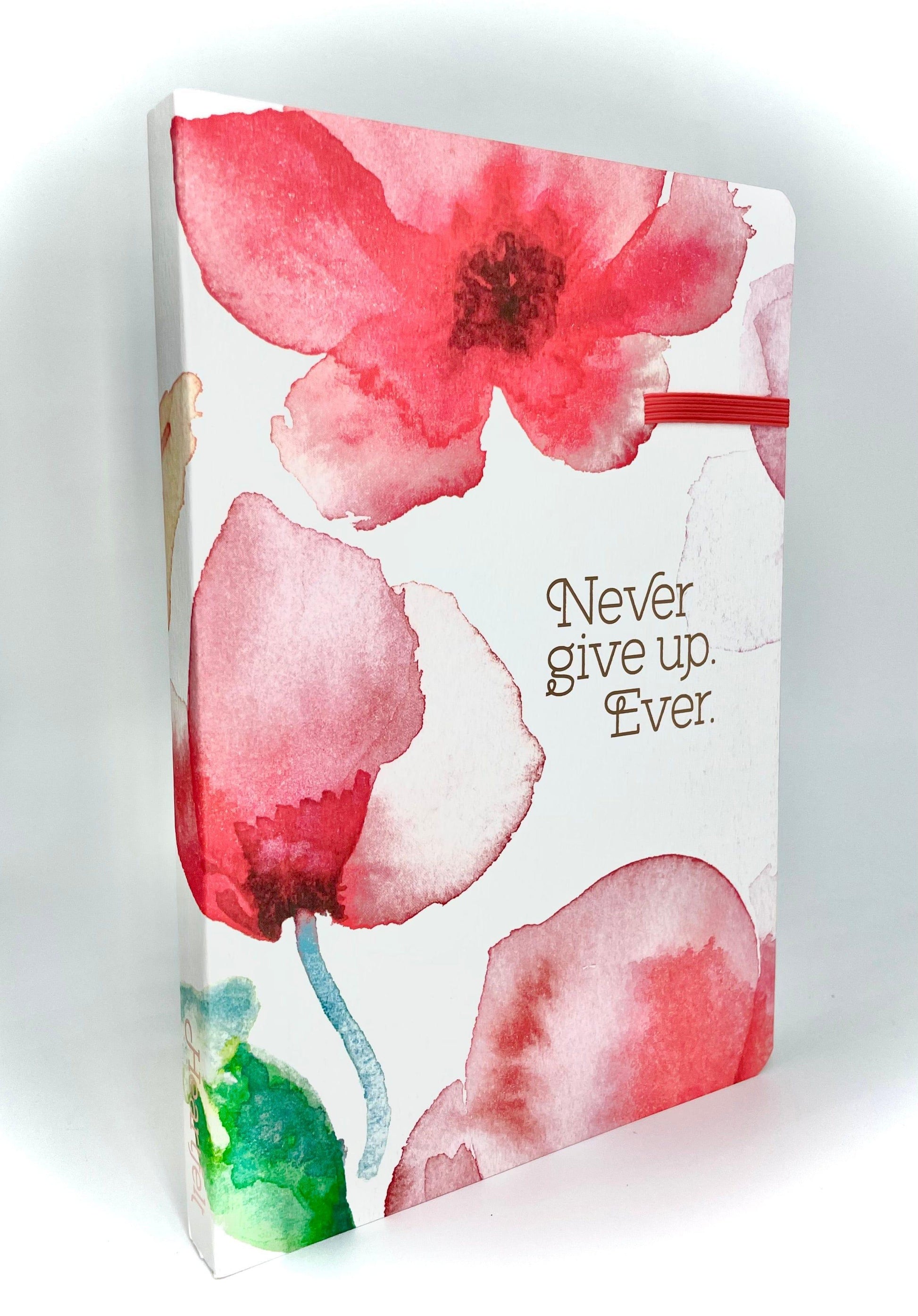 Never Give Up Coral (Heartfelt) - Journal - Pura Vida Books