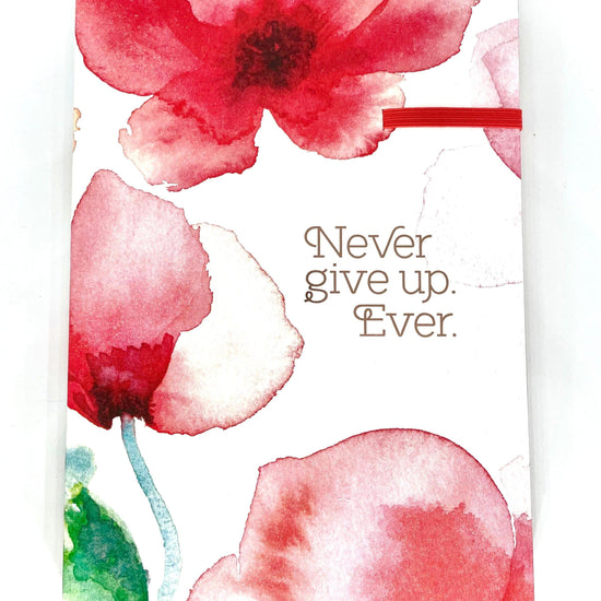 Never Give Up Coral (Heartfelt) - Journal - Pura Vida Books