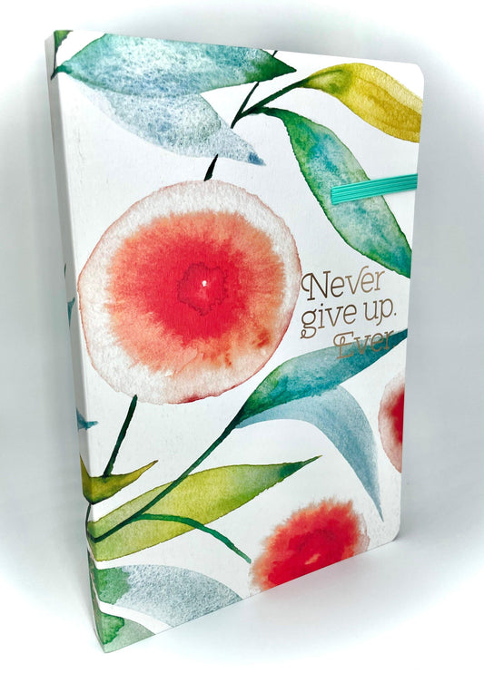 Never Give Up Orange (Heartfelt) - Journal - Pura Vida Books