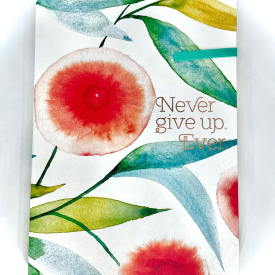 Never Give Up Orange (Heartfelt) - Journal - Pura Vida Books