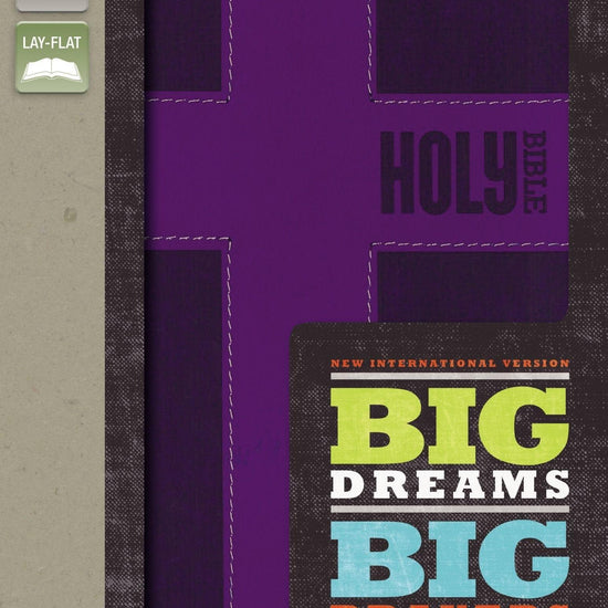 NIV, Big Dreams, Big Prayers Bible for Kids, Leathersoft, Purple - Pura Vida Books