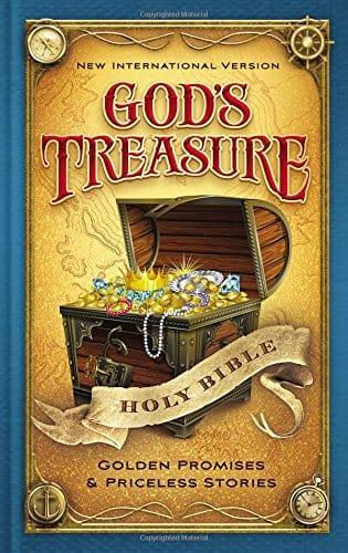 NIV, God's Treasure Holy Bible, Hardcover: Golden promises and priceless stories - Pura Vida Books