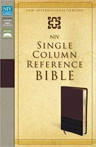 NIV Single Column Reference Bible Leathersoft - Pura Vida Books