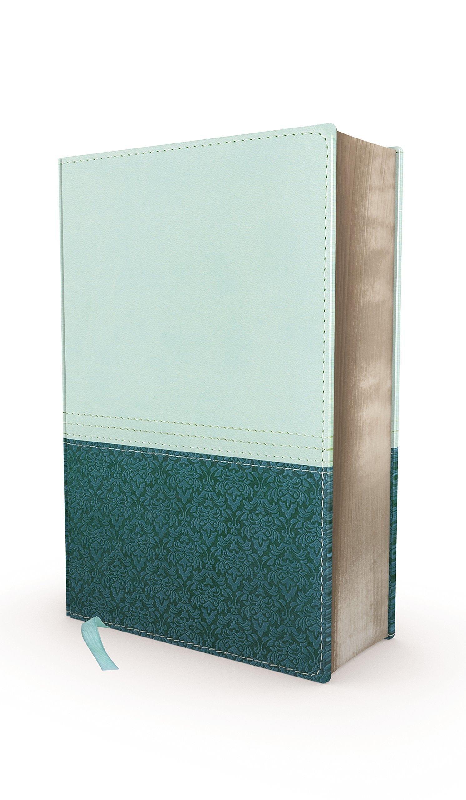 NIV Zondervan Study Bible, Personal Size, Leathersoft, Light Blue/Turquoise - Pura Vida Books