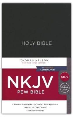 NKJV Pew Bible, Hardcover, Black - Pura Vida Books
