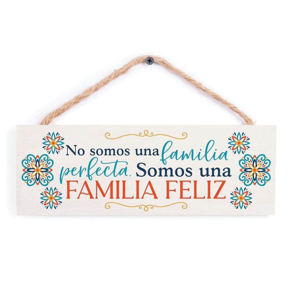 No Somos Familia Perfecta Somos Una Familia Feliz Cuadro - Pura Vida Books