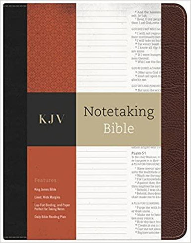 Notetaking Bible-KJV Bonded Leather - Pura Vida Books