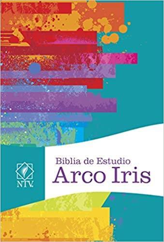 NTV Biblia de Estudio Arco Iris, multicolor tapa dura - Pura Vida Books
