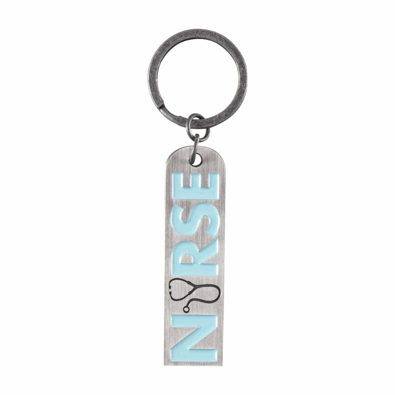 Nurse's Prayer 3.5 Inch Burnished Silvertone Metal Keychain - Pura Vida Books